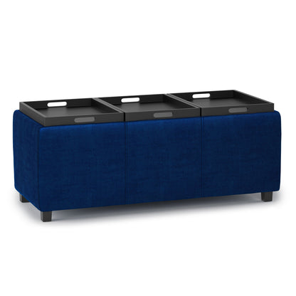 Avalon - Upholstered Storage Ottoman Simpli-Home