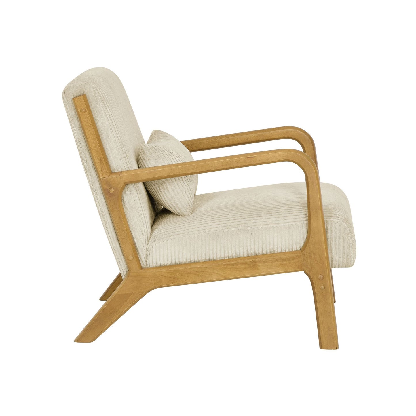 Upholstered Armchair With Back Support Pillow Home Essentials