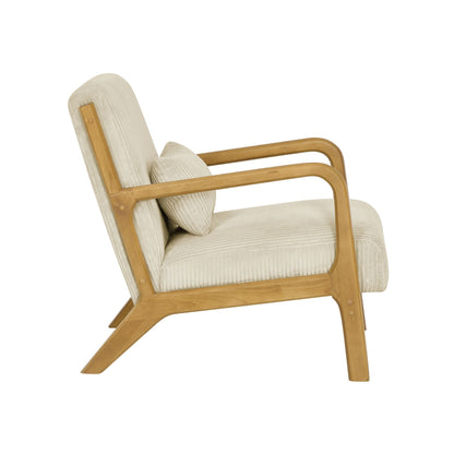 Upholstered Armchair With Back Support Pillow Home Essentials