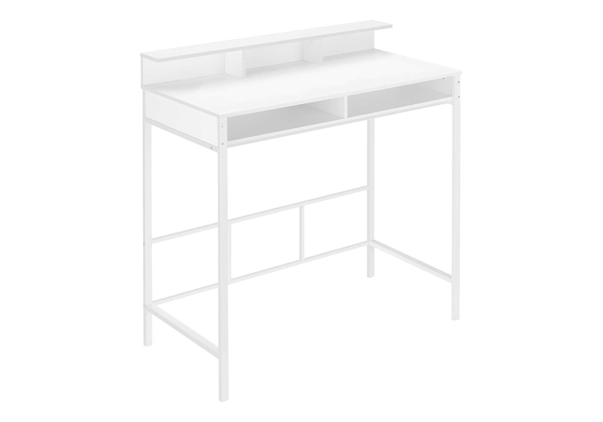 Computer Desk For Home Office, Standing, Storage Shelves, Laptop, Contemporary & Modern 8th Street