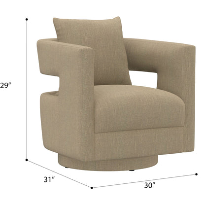 Modern Swivel Chair With Contemporary Design Emerald Home