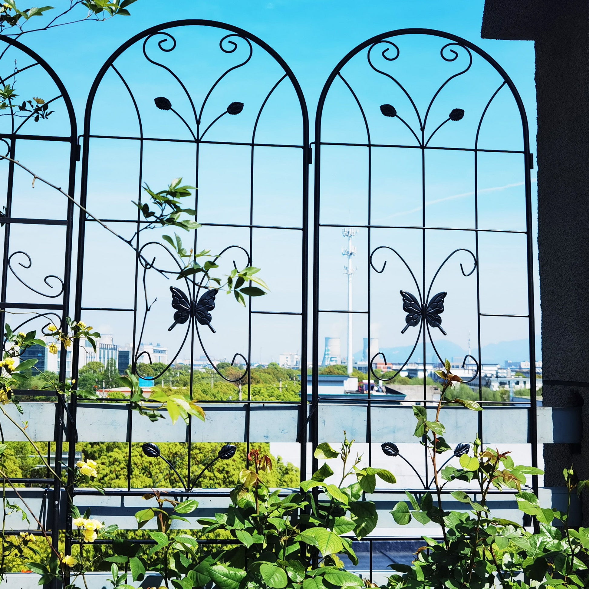 Garden Metal Trellis Rustproof Trellis For Climbing Plants Outdoor Flower Support Daily Nest
