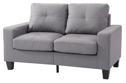 Upholstered Track Arm Loveseat For Cozy Spaces Glory Furniture