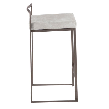 Fuji - Industrial Stackable Counter Stool Elegant Design Lumi Source