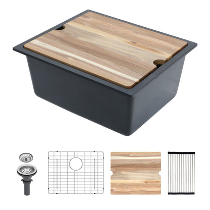 Quartz Composite Kitchen Sink With Workstation, Undermount Daily Nest