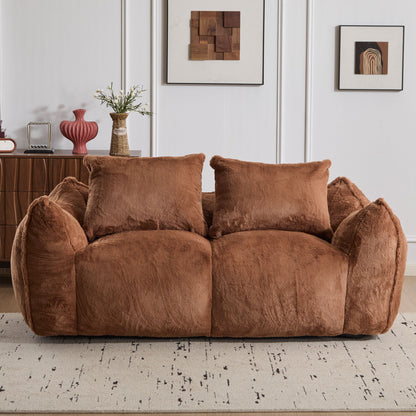Giant Bean Bag Couch, Ultra Soft Fluffy Loveseat For Living Room Home Essentials