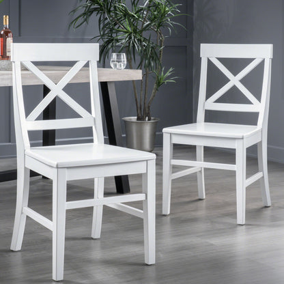 Plethora - Dining Chair With X Shaped Back (Set of 2) Noble House