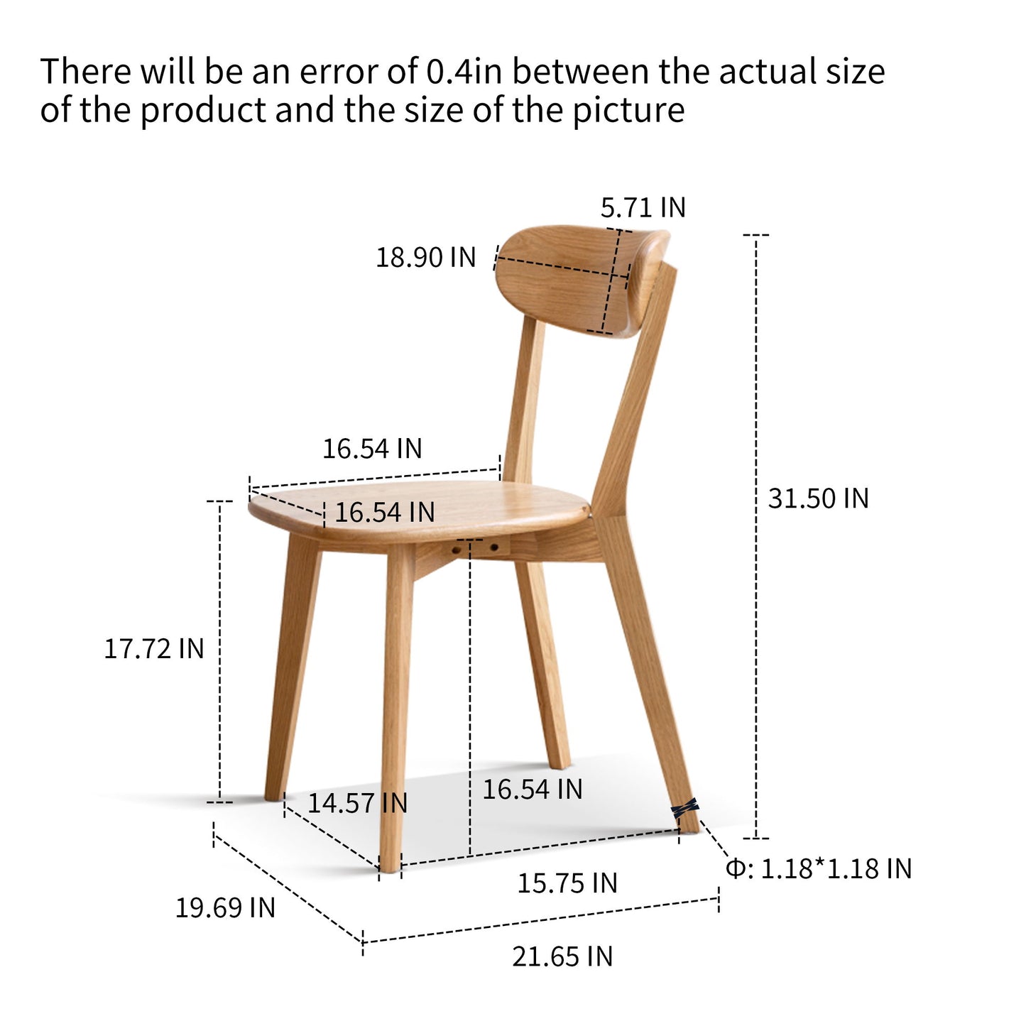 Simple Dining Chair, Solid Chair Table For Living Room Chair Home Essentials