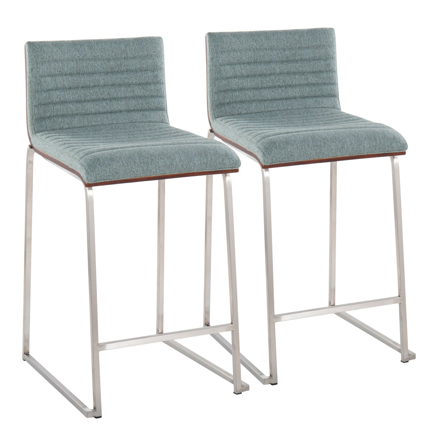 Mason Mara - Contemporary Fixed Height Counter Stool (Set of 2) Lumi Source