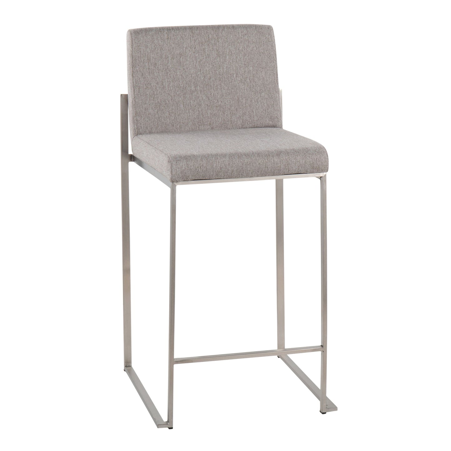 Fuji - Contemporary High Back Counter Stool, Functional Design Lumi Source