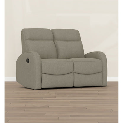 Manual Reclining Loveseat With Dual Seating Support For Living Room Emerald Home