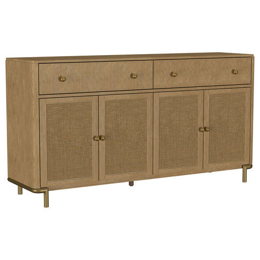 Benson - 2 Drawer Sideboard - Sand Furniture Max