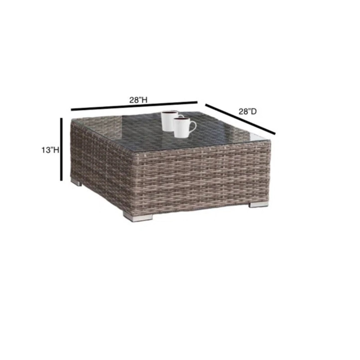 Stylish Rattan Wicker Person Seating Group With Premium Sunbrella Cushions Perfect For Outdoor Entertaining LSI Patio Furniture