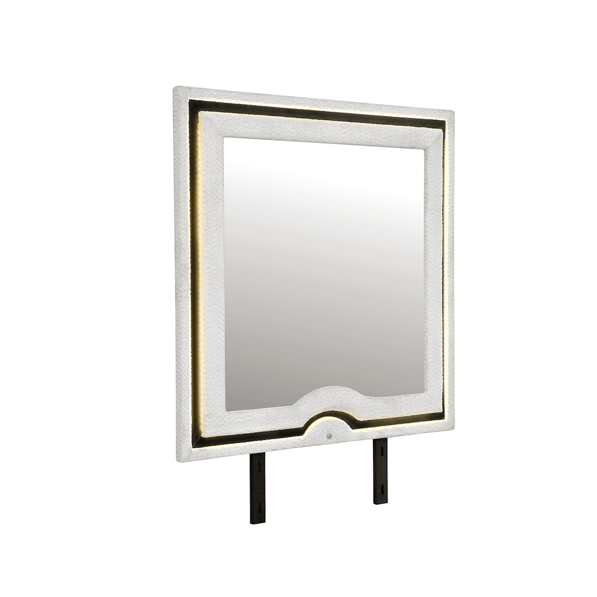 Isaiah - Mirror With Upholstered Frame And LED Lighting Global Furniture USA