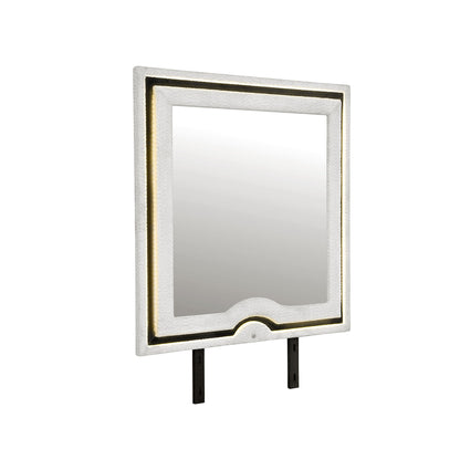 Isaiah - Mirror With Upholstered Frame And LED Lighting Global Furniture USA