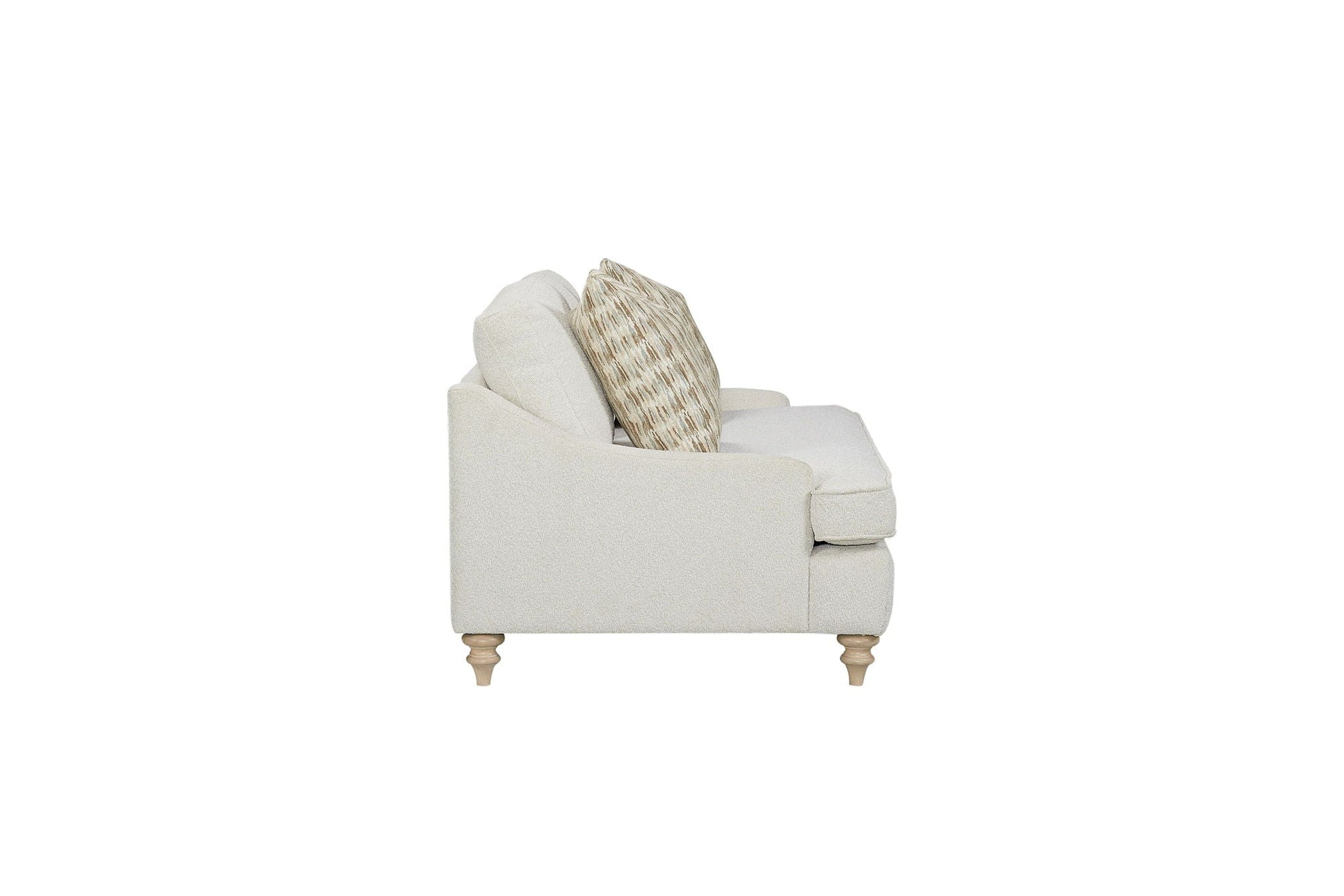 Loveseat Reversable Cushion With 2 Pillows - Off White Bernards Furniture