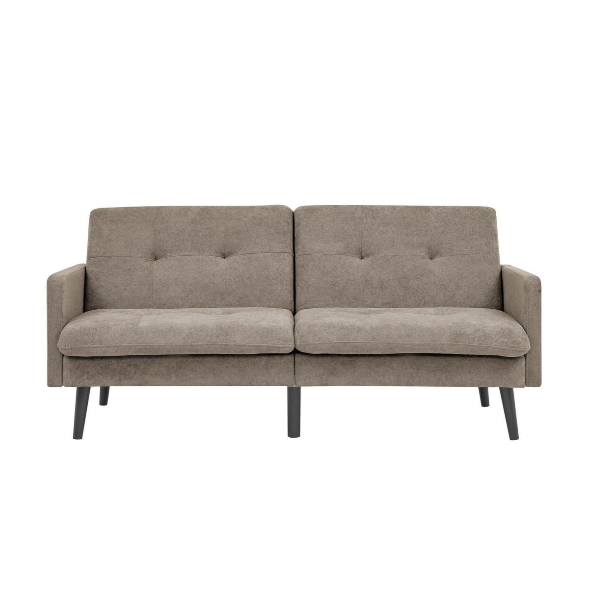 Easy Convert Futon Sofa With Tufted Back And Seat Home Essentials