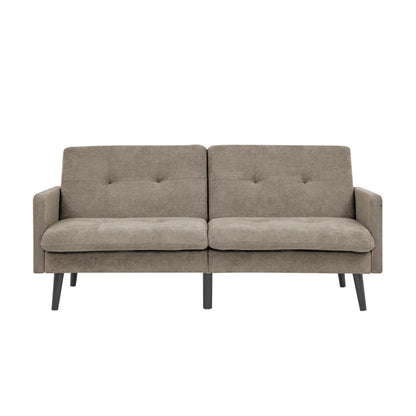 Easy Convert Futon Sofa With Tufted Back And Seat Home Essentials