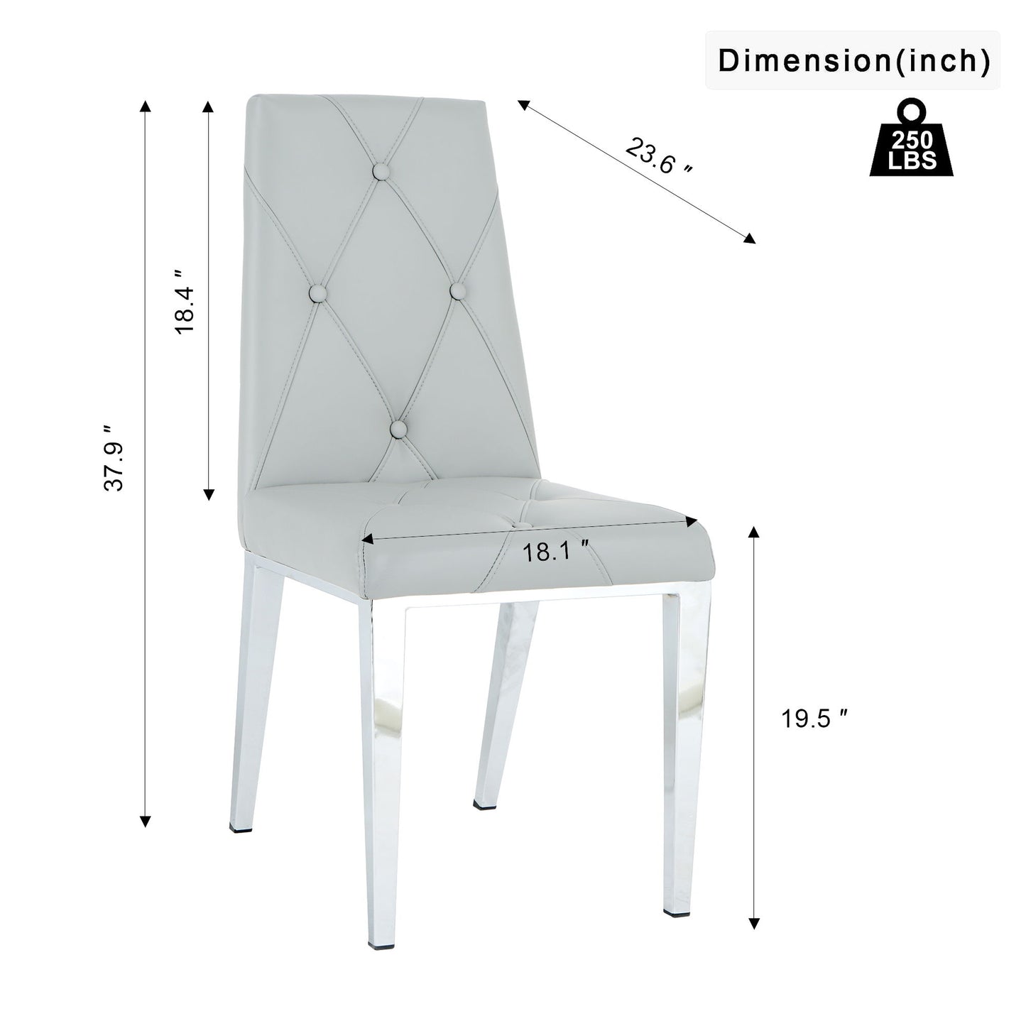 Modern Light Luxury Dining Chair (Set of 2) Home Essentials