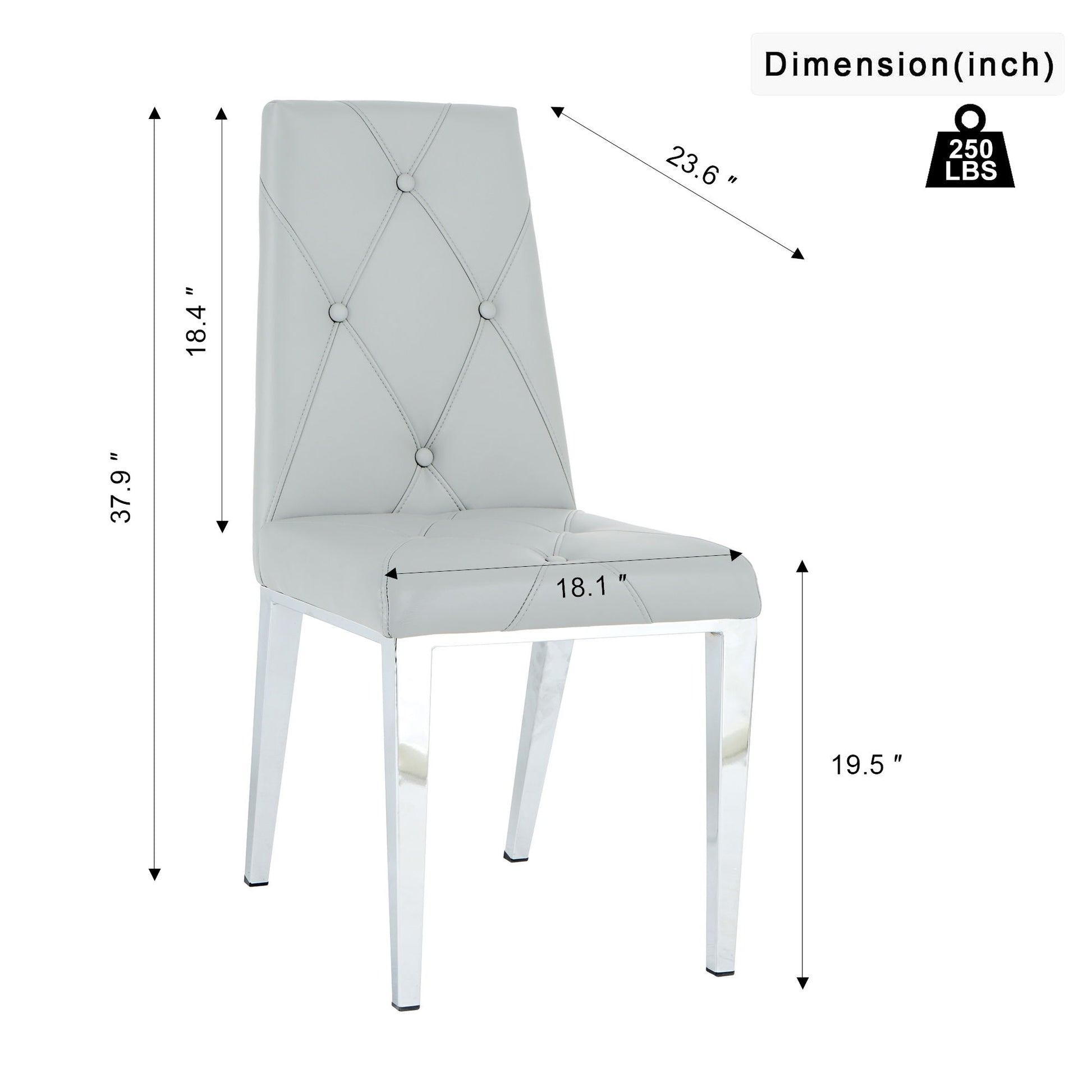 Modern Light Luxury Dining Chair (Set of 2) Home Essentials