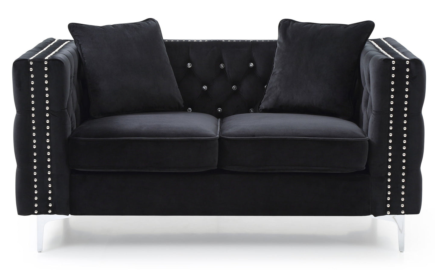 Elegant Track Arm Loveseat Glory Furniture