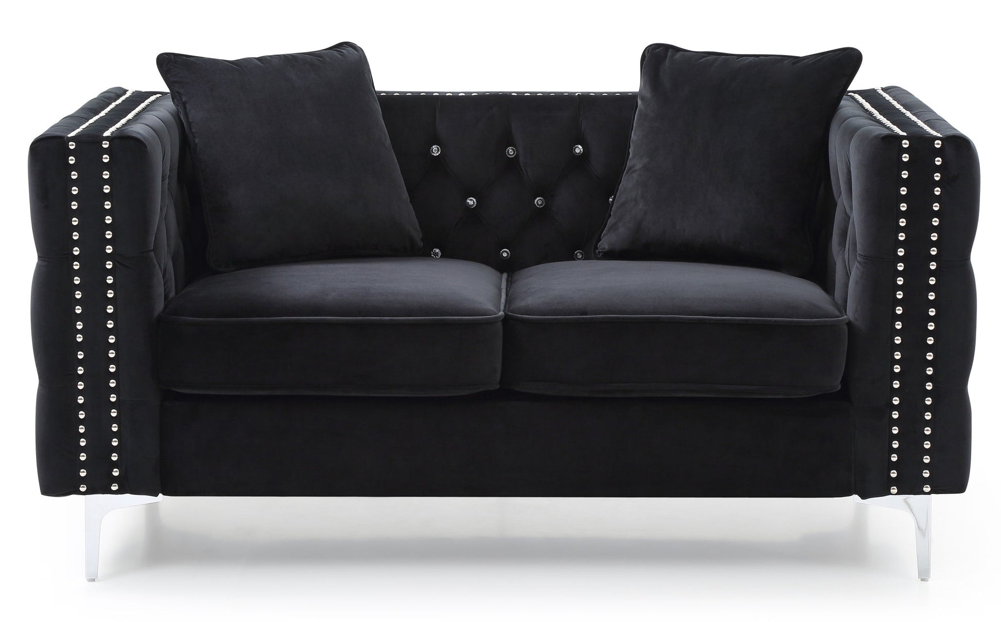 Elegant Track Arm Loveseat Glory Furniture