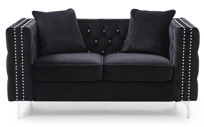 Elegant Track Arm Loveseat Glory Furniture