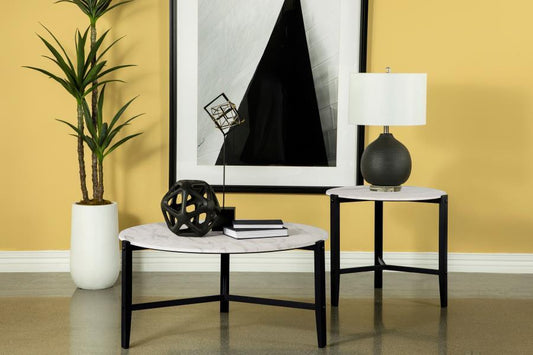 Tandi - Faux Marble Coffee Table Set Coaster Fine Furniture