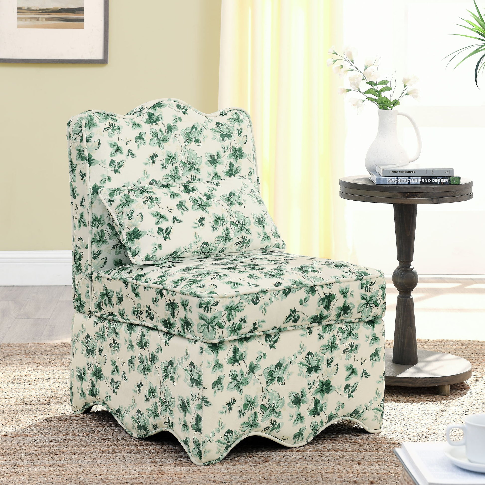 Stylish Flannel Dining Chair With Soft Cushion And Backrest Home Essentials