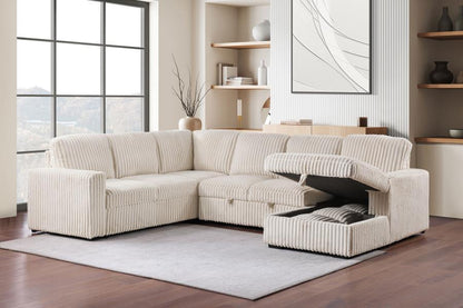 Devonshire - Sleeper Sectional Sofa Storage Chaise Coaster Fine Furniture