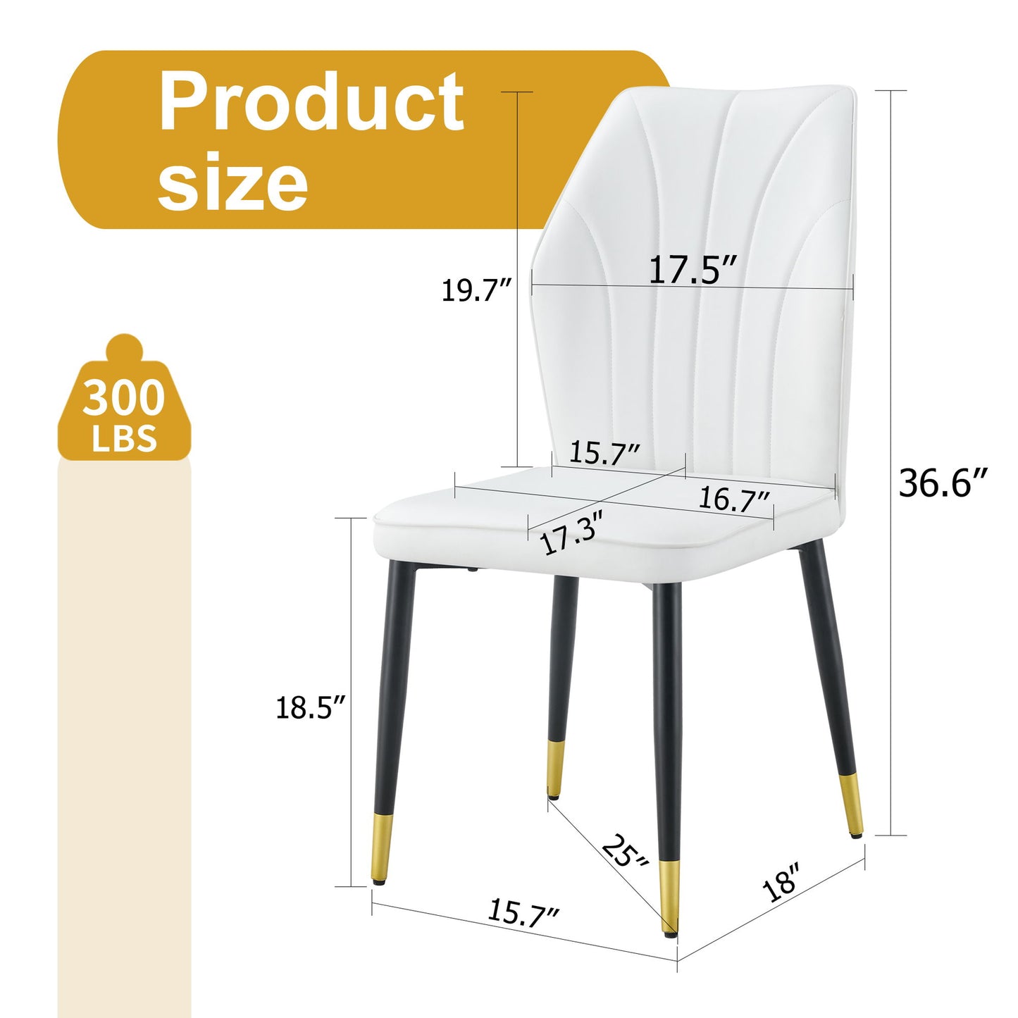 4 Modern Dining Chairs With Stylish Patterned Backrest And Metal Legs Home Essentials
