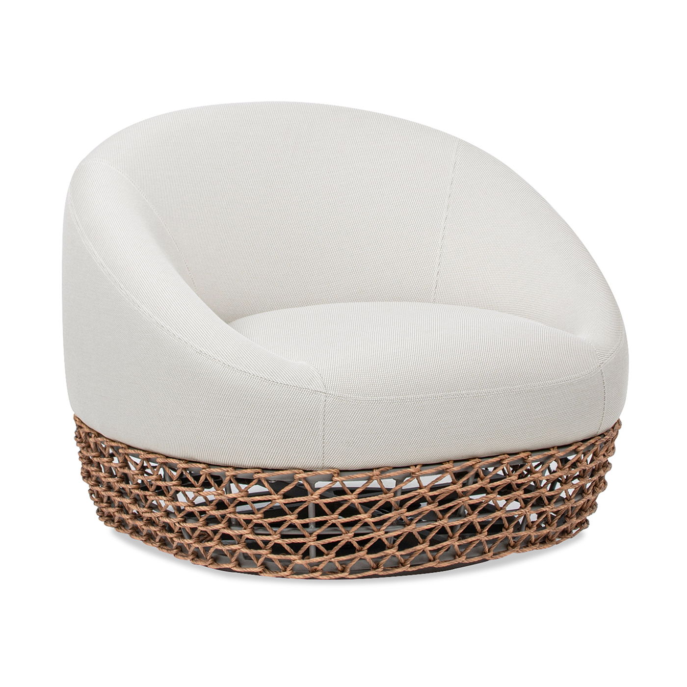 Willow - Upholstered Patio Deep Seating Armchair, Wicker Frame Jennifer Taylor Home