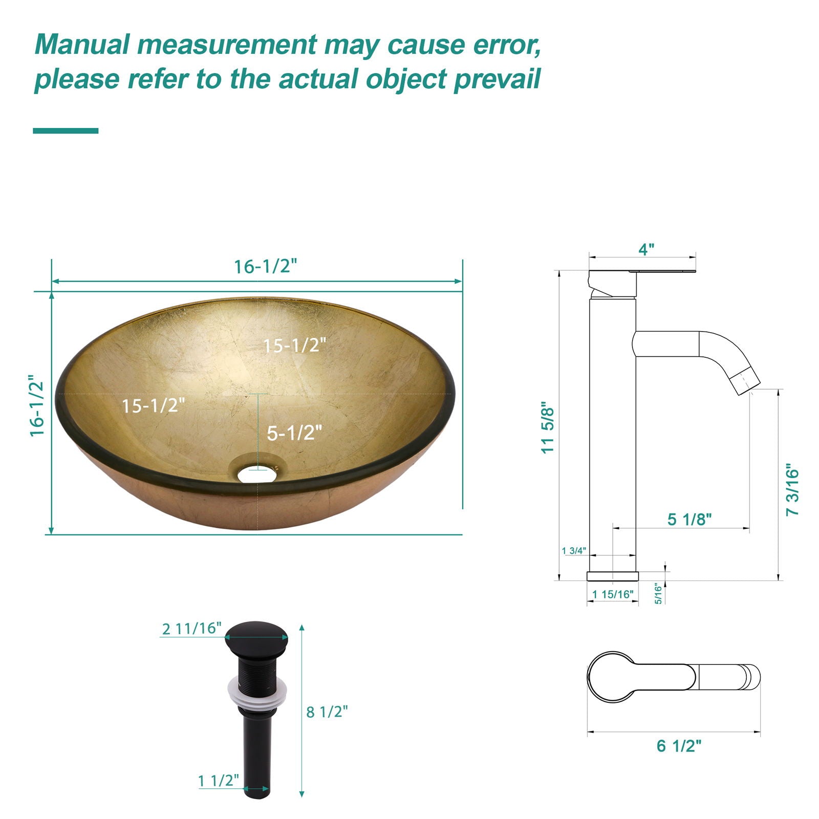 Vessel Sink With Faucet And Pop-Up Drain Daily Nest