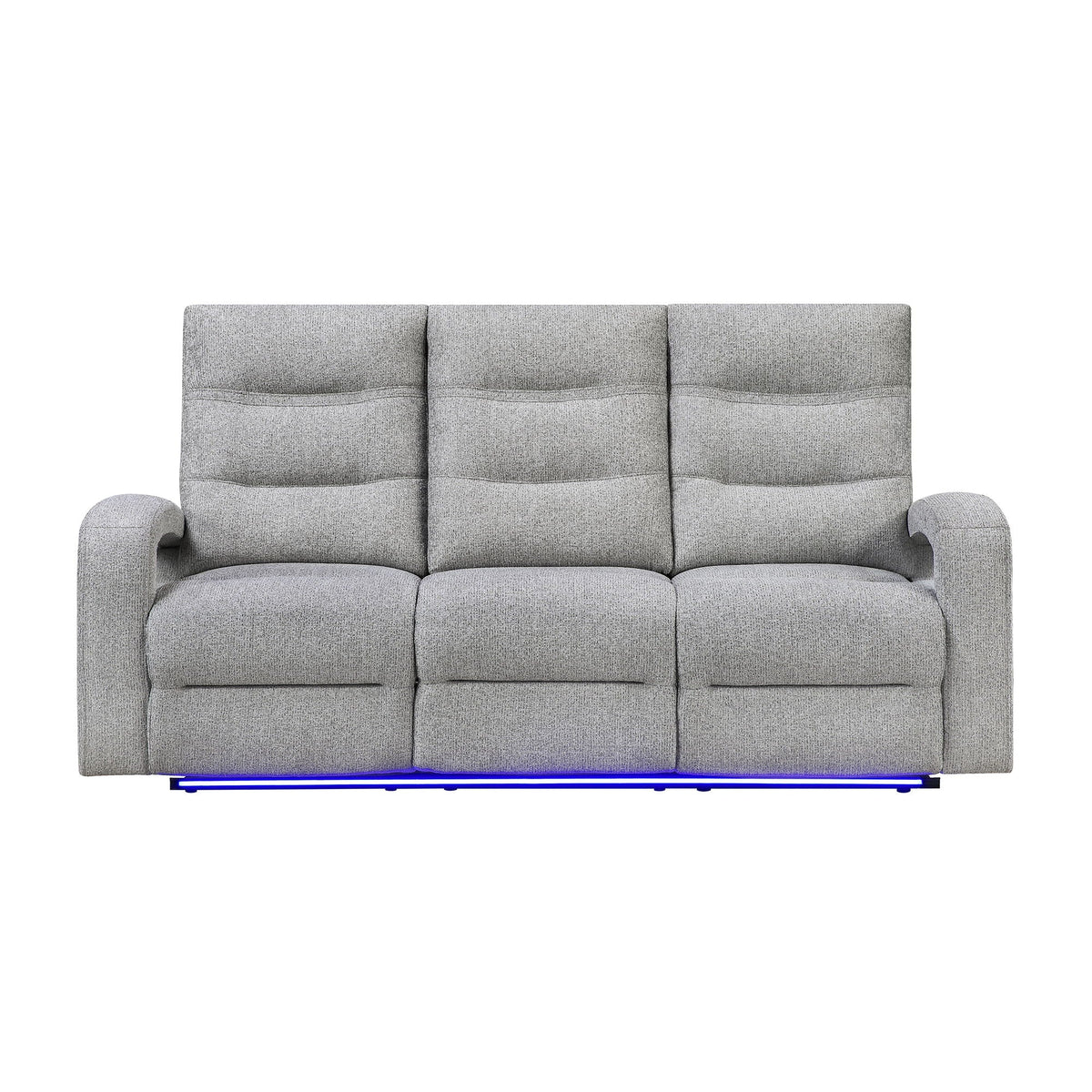 Isolde - Power Reclining Sofa, LED Lighting - Gray Global Furniture USA