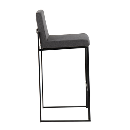 Fuji - Contemporary High Back Barstool Elegant Design Lumi Source