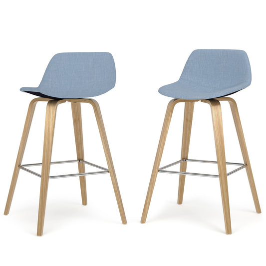 Randolph Bentwood - Upholstered Counter / Bar Height Stool (Set of 2) Simpli-Home