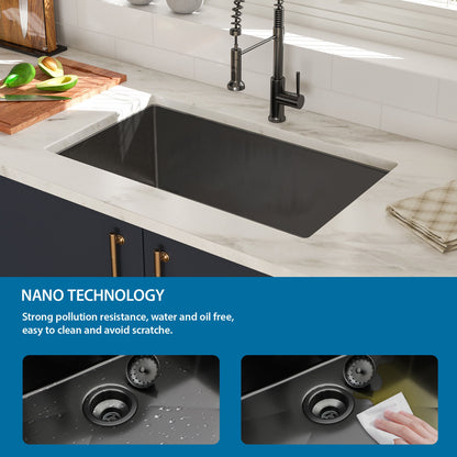 Undermount Kitchen Sink 16 Gauge Single Bowl Stainless Steel Daily Nest