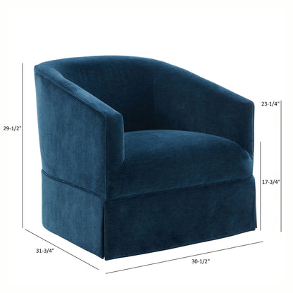 Elm - Skirted Swivel Chair Ridgecrest Home