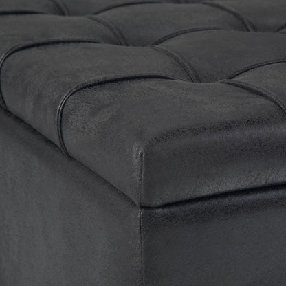 Harrison - Upholstered Coffee Table Storage Ottoman Simpli-Home