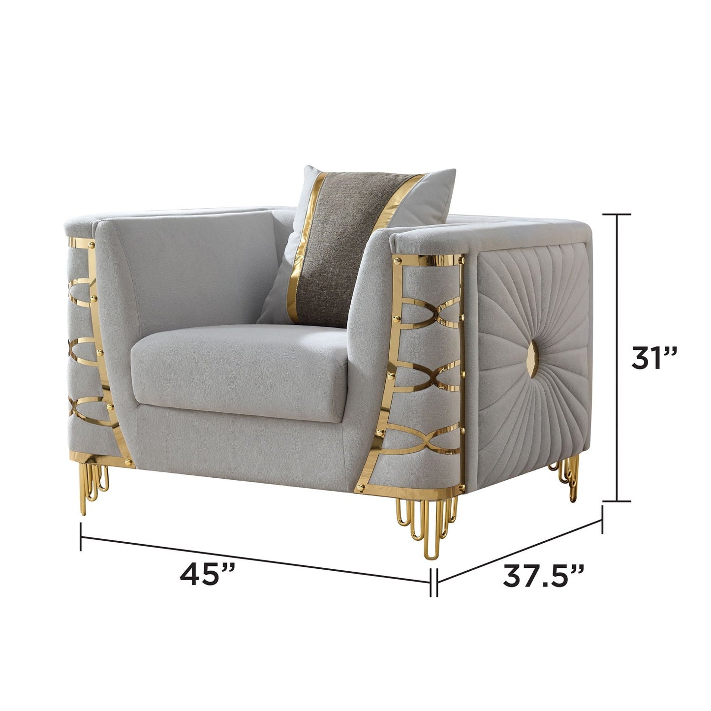 Contessa - Accent Chair - Gray Matrix Furniture Group
