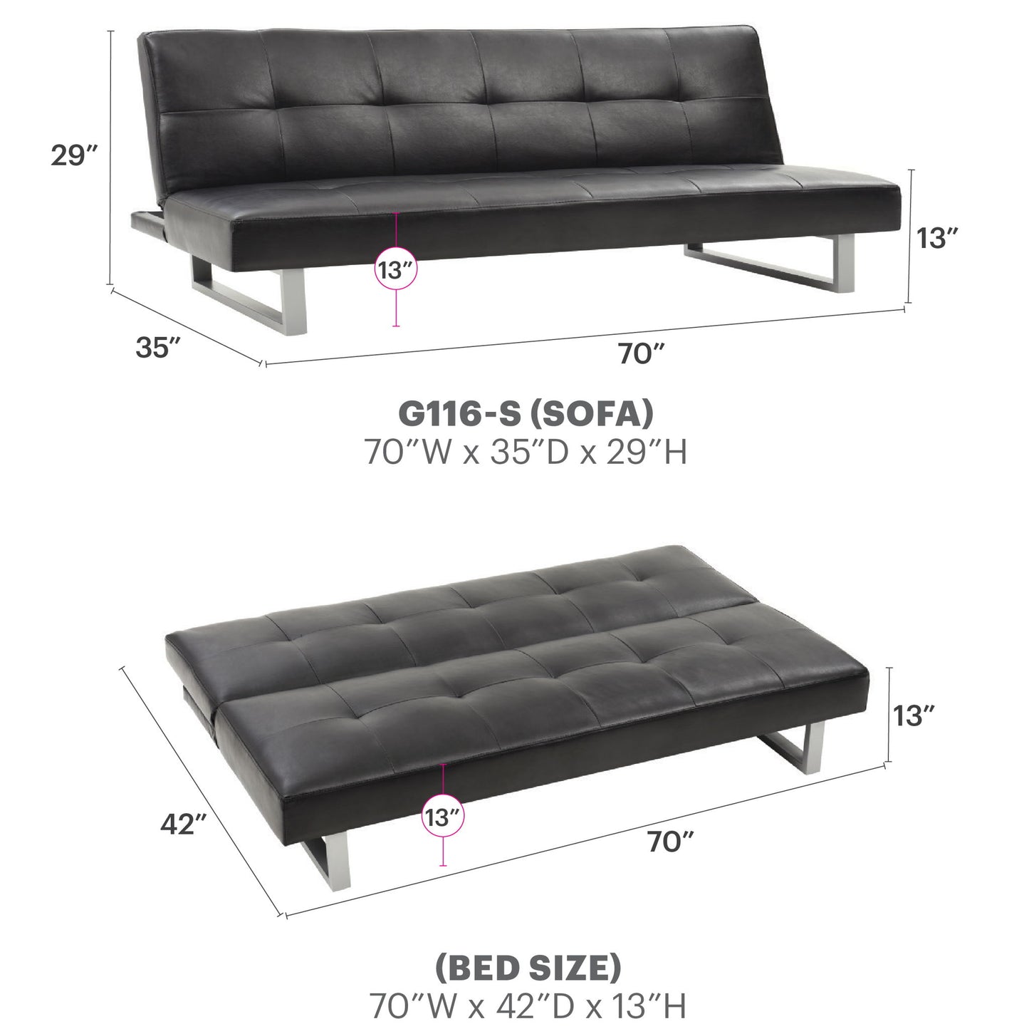 Chroma - Sofa Bed Glory Furniture