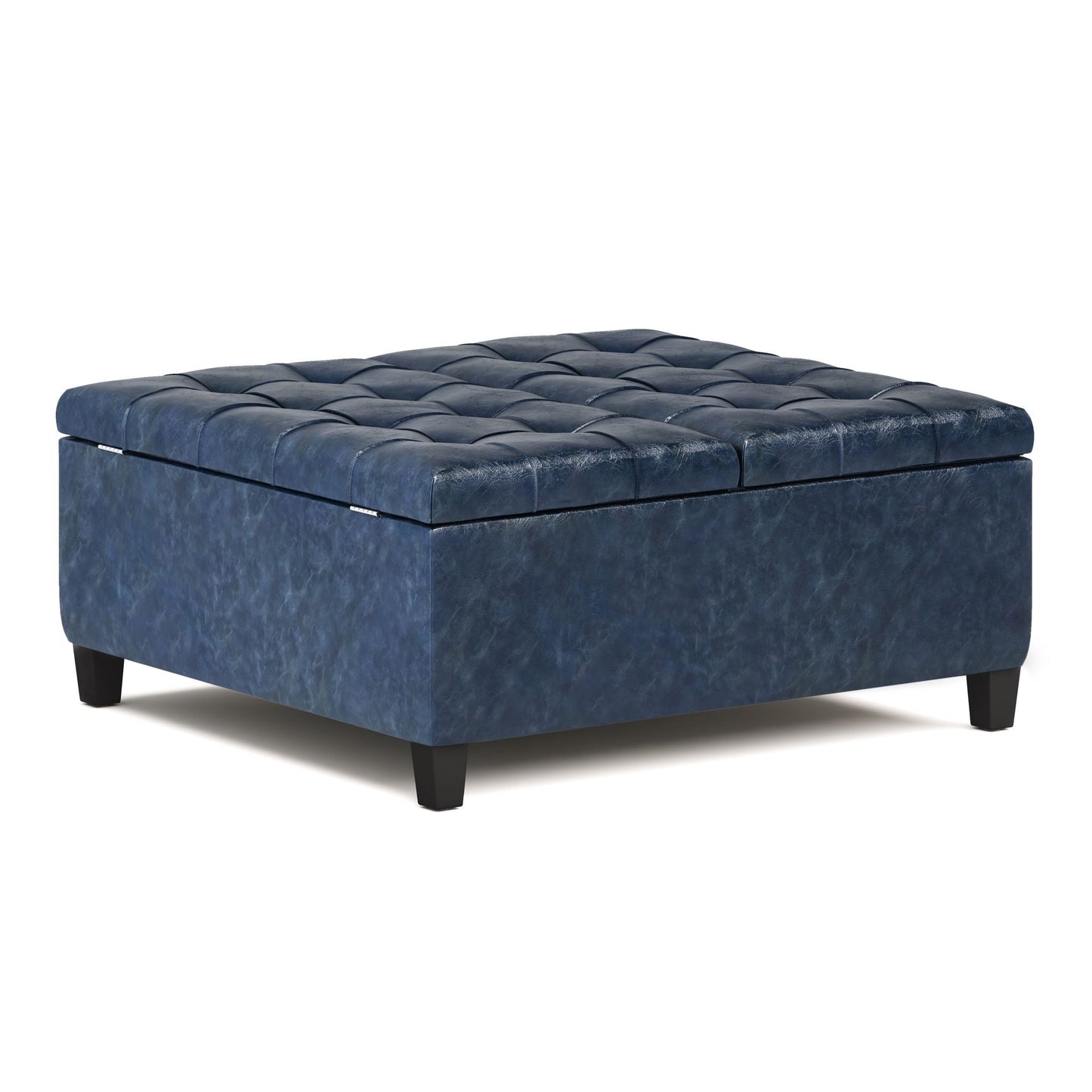 Harrison - Upholstered Coffee Table Storage Ottoman Simpli-Home