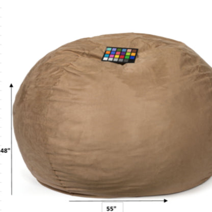 Comfortable High Density Shredded Foam Bean Bag Chair With Removable Cover Home Essentials