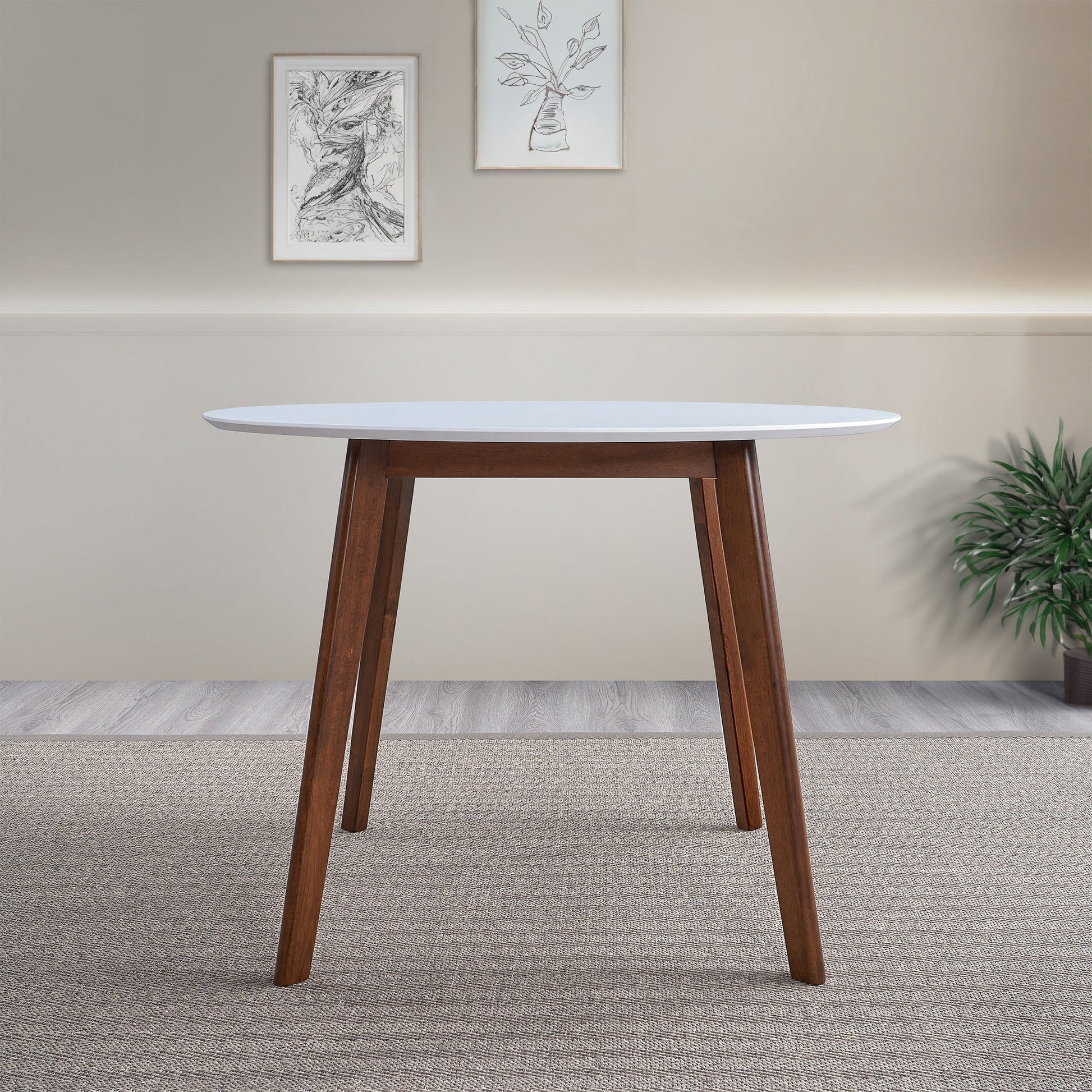 Carlton - Dining Table - Brown / White Ashcroft Furniture