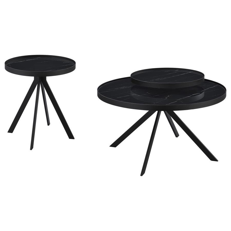 Briggs - Round Coffee And End Table Set Coaster Fine Furniture