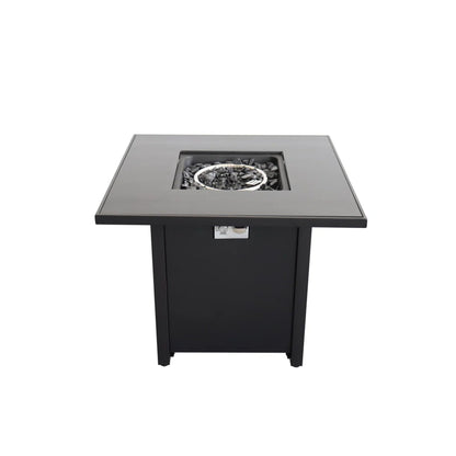 Outdoor Fire Pit For Outdoor Home Garden Backyard Fireplace - Black LSI Patio Furniture