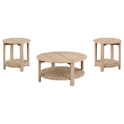 Fowler - Round Coffee Table Set Coaster Fine Furniture