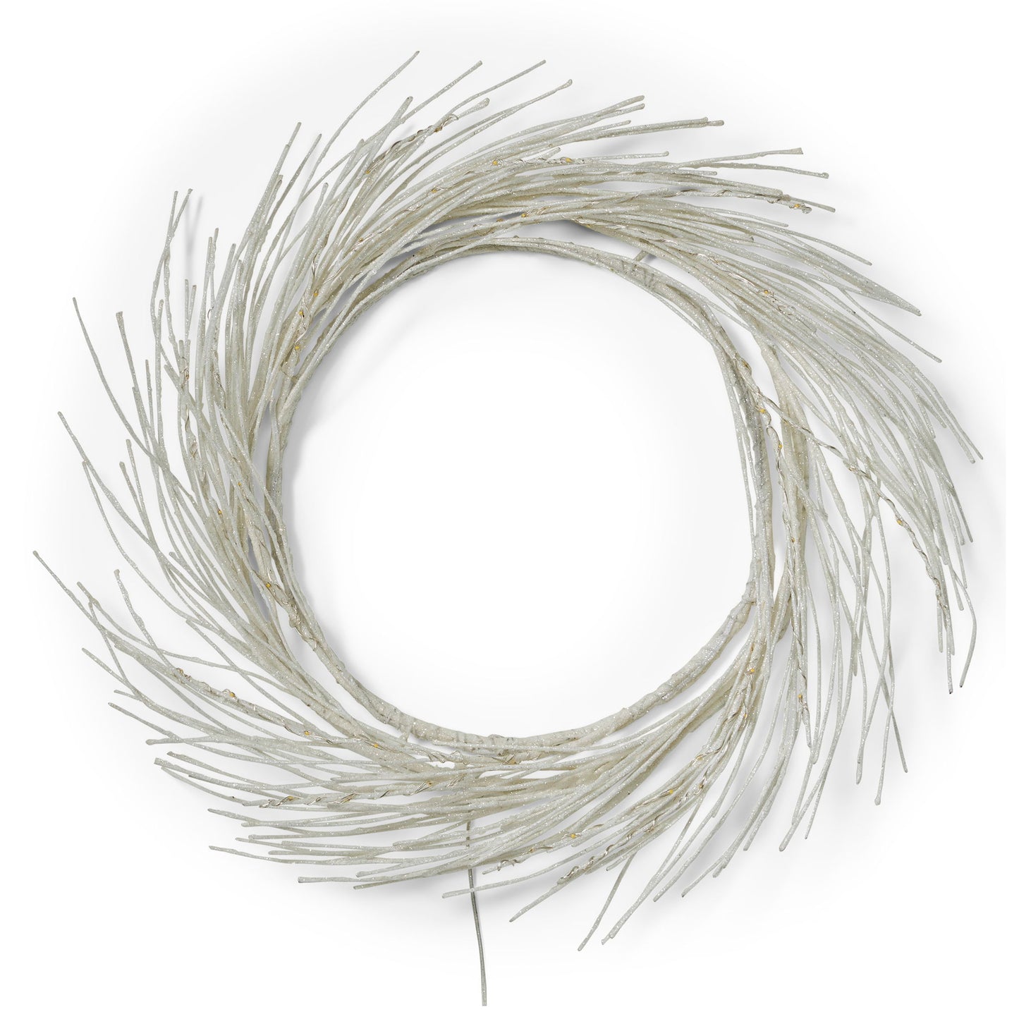 Paper Wreath With LED - White Noble House