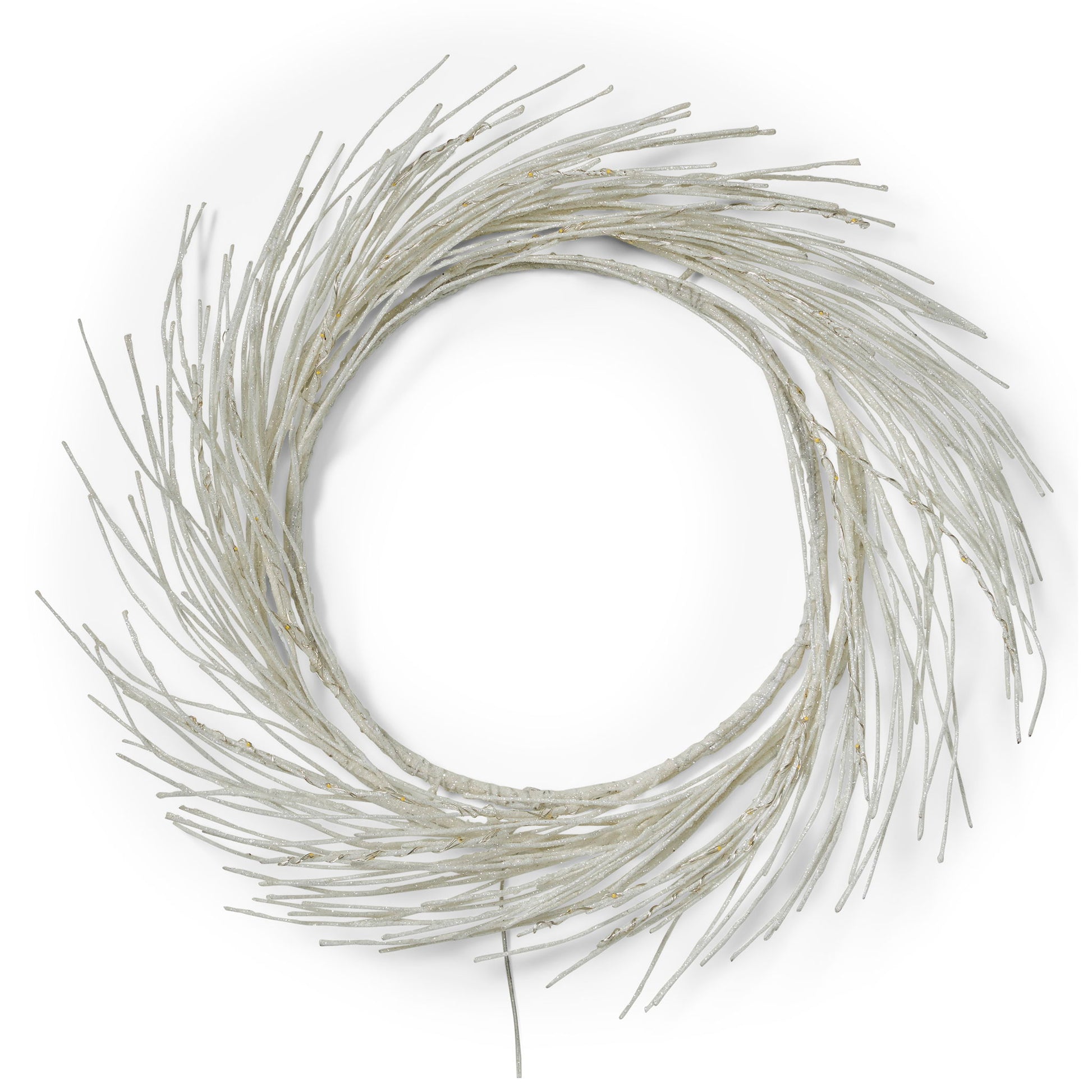 Paper Wreath With LED - White Noble House