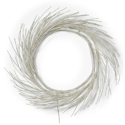 Paper Wreath With LED - White Noble House